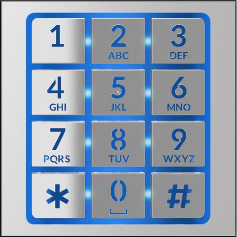 MTMFNA-MA - Facade clavier accès MA CAME 840XC-0260