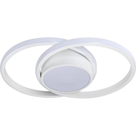 DELIPOP Moderne LED-Deckenleuchte 32W 6500K Weiß, geeignet für Schlafzimmer, Wohnzimmer und Flur – Weißes Licht – Größe: 27 x 22 x 6 cm (1/5)