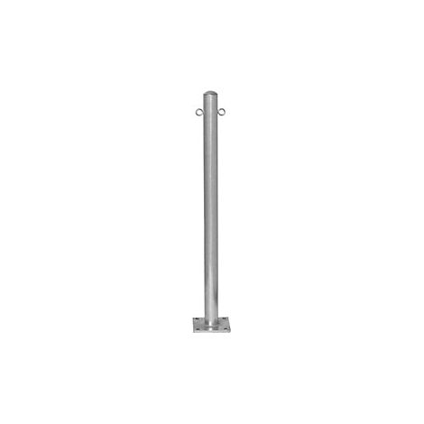 Poste barrera  para atornillar  Ø 60 mm  galvanizado al horno