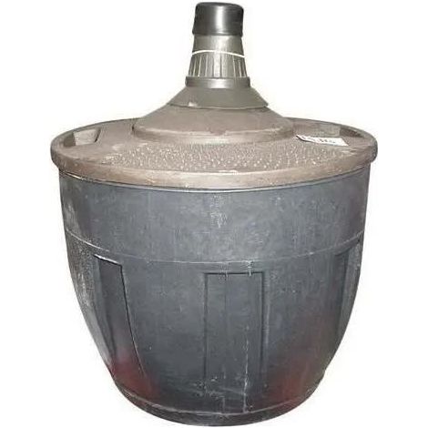 Duhalle Glasflasche 10 Liter transparent mit Kunststoffumrandung