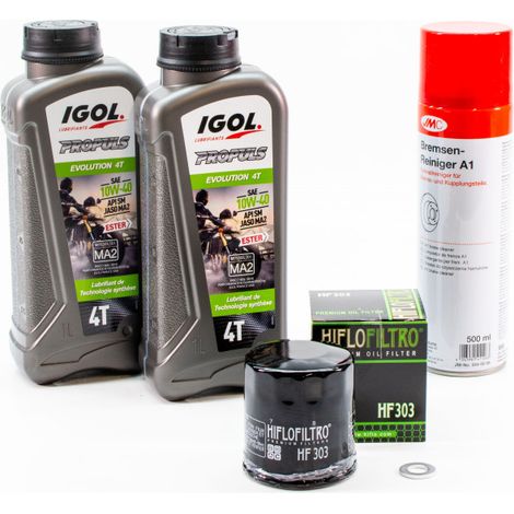 Kit Entretien Vidange pour KAWASAKI Z 500 de 2024 à 2025 - IGOL PROPULS EVOLUTION 10W40 2L