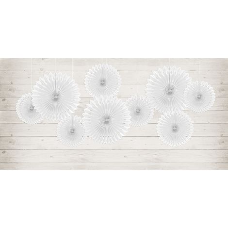 Rosettes décoratives blanches 20x30cm (1/5)
