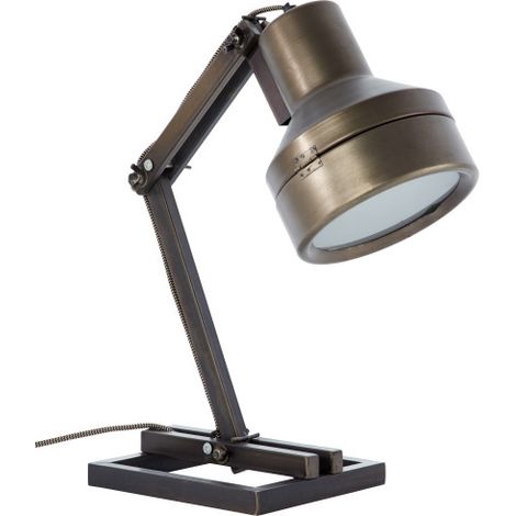 BRILLIANT lampe de table Hardwork acier noir 1x A60, E27, 28W, adapté aux lampes normales (non incluses) Échelle A ++ à E Avec interrupteur à cordon (1/5)