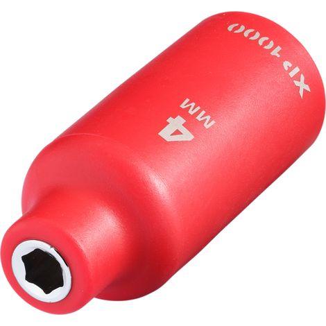 Draper 18121 XP1000 VDE Socket, 1/4"" Sq. Dr., 4mm (1/2)