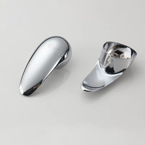 Maniglia di ricambio unica per rubinetto con viti, maniglie per rubinetto caldo e freddo per rubinetti da cucina e da bagno / applicabile al nucleo della valvola da 40 mm, 10 x 10 mm