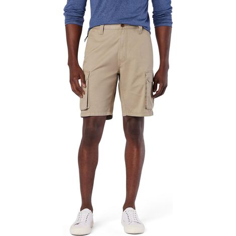 1 pantalon cargo homme, poches zippées latérales, tissu coton-polyester résistant, confort souple, usage travail plein air (1/5)