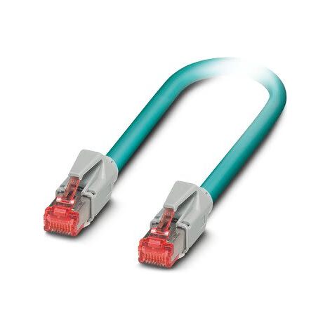 Câble Ethernet Blindé Phoenix Contact, Bleu, 1m Avec connecteur Droit ( Prix pour 1 )