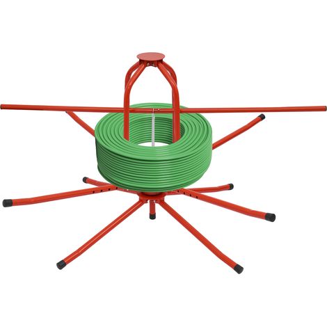 Dévidoir de tuyau de chauffage au sol, distributeur de tuyau pour tuyau de chauffage au sol, décodeur de tuyau pour tuyaux de chauffage au sol Pert Pex PE (roulement 150kg, 500M) (1/5)
