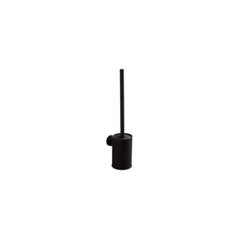 Portascopino da parete nero, acciaio inox 304, dimensioni 38 x 9 x 13 cm - Crezuo (1/4)