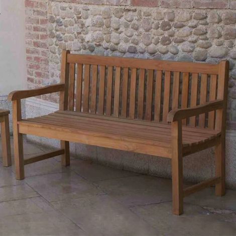 LIGULA - panca da giardino in legno di teak 3 posti (1/2)