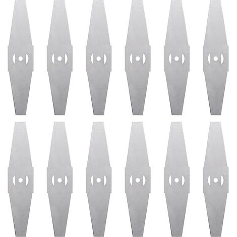 12 Lames de coupe-bordures en métal, Lames de remplacement pour coupe-bordures électriques, Accessoires de débroussailleuse, Lames de tondeuse (1/5)