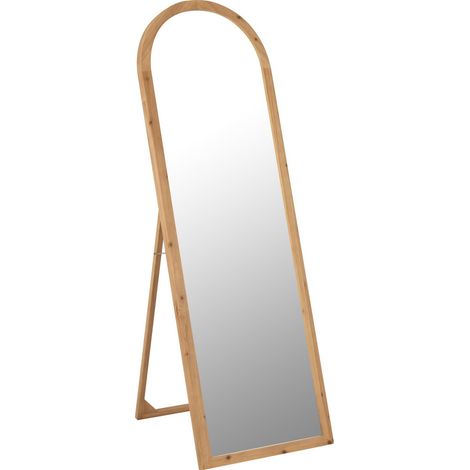 Miroir sur pied en bois naturel élégance intemporelle - Bois naturel clair (1/5)