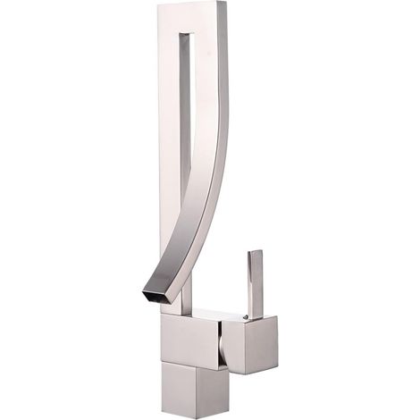 Robinet de Cuisine remplisseur de Pot Élégant Laiton Salle de Bain carré Bassin Robinet Luxe évier mitigeur Pont monté Chaud et Froid évier mitigeur Robinet (Color : 1 UK, Size : E) (1/5)