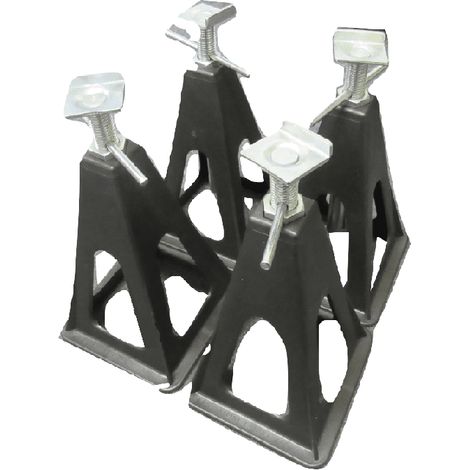 x4 Plastic Stabilising Jack Stands - 750KG Caravan Motorhome Trailer Corner Supports (1/5)