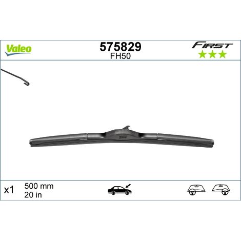 Balai d'essuie-glace Valeo 575829 CITROËN 1613291380 1623234080 1643098080 (1/4)