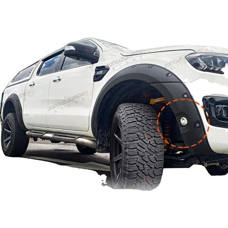 Guardabarros para Ford Ranger T7 T8 2015-2022, protección duradera, fácil instalación, CON AGUJERO (1/2)
