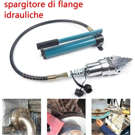 Hydraulischer Flansch Streuer, 12Ton Hydraulik Trenner Flanschspreizer Spreizer Spreader Set Tragbarer Flanschspalter mit Pumpe Streuer, Rohrpresszange Geteilter für Flanschersatz-Zylinderkopföffnung