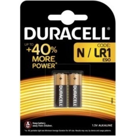 Pila alcalina lr-1-n 1,5v mn 9100 duracell 2 pz