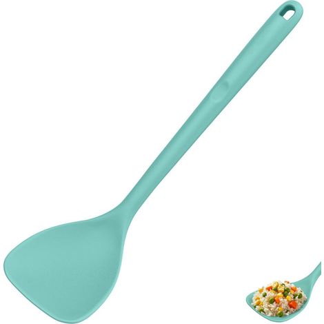 Silikon Wok Spatel, 315°C hitzebeständig, Aqua Sky, Antihaft, Spülmaschinenfest