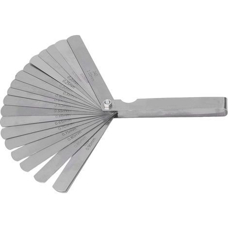 Fühlerlehre aus Edelstahl, hochpräzises 0,05-1 mm Spielmesswerkzeug für Mechaniker und Ingenieure (1/5)