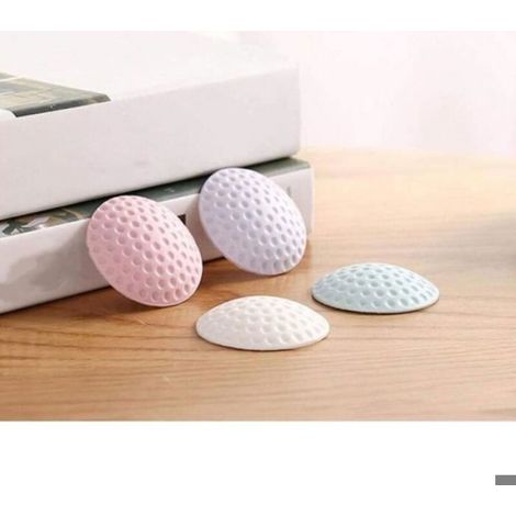 Bloque Porte Protecteur de Silicone Autocollant, Boutée de Porte Adhesive,Door Stopper,Pare-Chocs de Poigné,Protecteur poignée,4PCS (1/4)