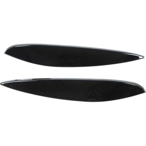 Ersatz-Scheinwerferblenden aus ABS (links und rechts), 2 Stück, für Mercedes-Benz Smart 453 Fortwo Forfour (2015–2020), glänzend schwarz (1/5)