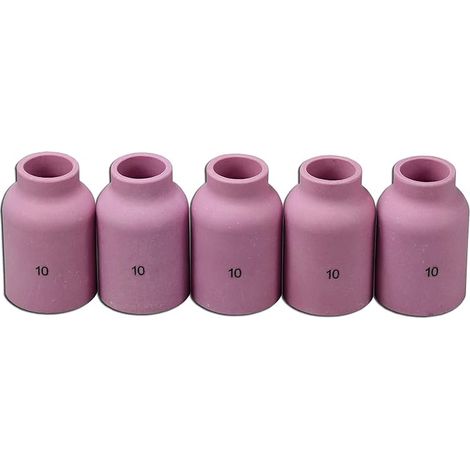 TIG Lentille à Gaz Busette en Céramique d'Alumine Diamètre Jumbo Grand 53N88 10 16.0mm pour QQ300 PTA DB SR WP 9 17 18 20 25 26 Torche de soudage TIG 5pcs (1/4)