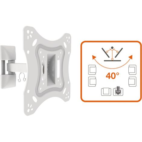TV -Regal 28-42 mit einstellbarem Arm - Weiß 451059