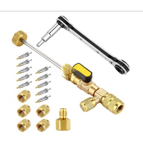 Extracteur de noyau de valve Extracteur de noyau de climatiseur de voiture Installateur de réparation de climatiseur Retirer le retrait du noyau de valve Outils CVC