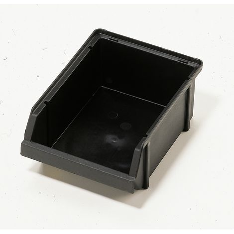 raaco 109291 ESD Sichtlagerkasten 3-160 (B x H x T) 125 x 75 x 173 mm Schwarz 1 St.