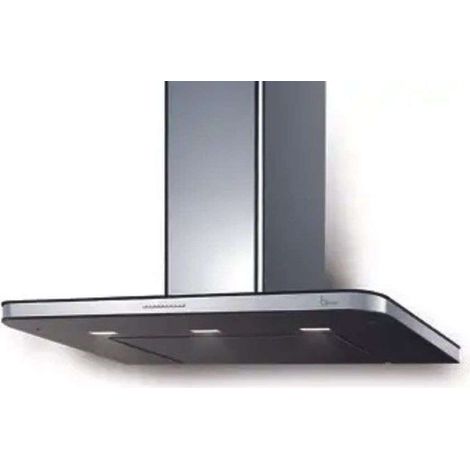 CAMPANA STIVIA PARETE - cm. 90 - Acero inoxidable, negro - 800 m3/h (1/3)