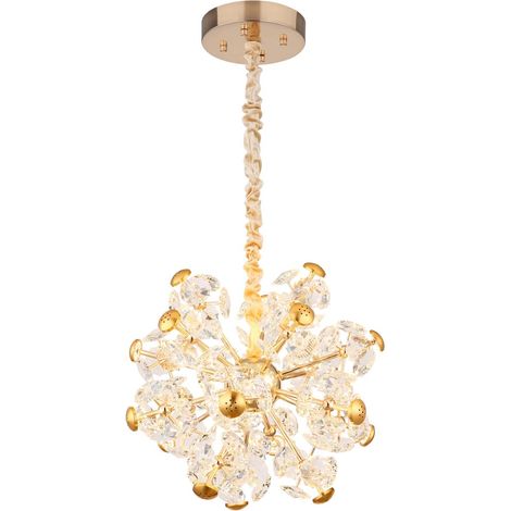 Globo - lampada a sospensione - FLORIELLA - oro - vetro - Ø 50cm