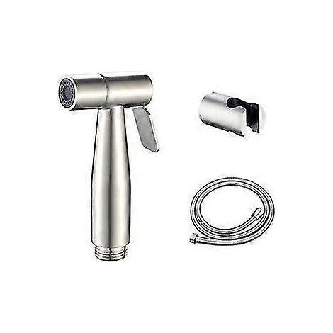WC avec douchette - Douchette bidet - WC avec flexible et support en acier inoxydable (1/5)