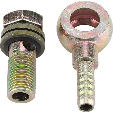 Ölkühleradapter, Paar M10  1,0 mm Ölkühleranschlüsse für Motorräder [M6-Schnittstelle].