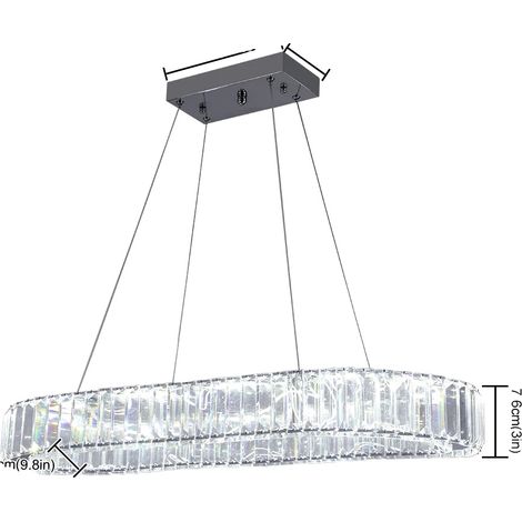 Lámpara de araña, diseño moderno, iluminación LED, 70 cm, mando a distancia. (1/2)