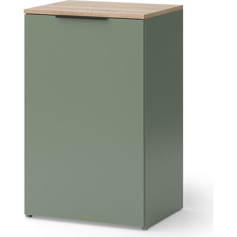 Commode Wido, Vert, 50x80cm avec étagère, Vicco