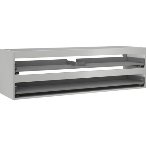 Mexen Box-A Korpus des Waschbeckenunterschranks 160 cm, 2 Schubladen, graue Mattierung - 91AX0-1600-470-2-62 (1/5)