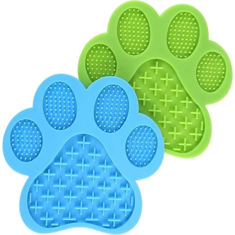 Filiyano-Lot de 2 tapis à friandises pour chiens avec spatule, tapis à friandises pour chiens (1/5)