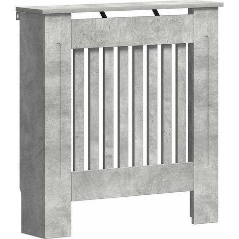 Radiator Cover Concrete Grey 78 x 19 x 81.5 cm Engineered Wood vidaXL