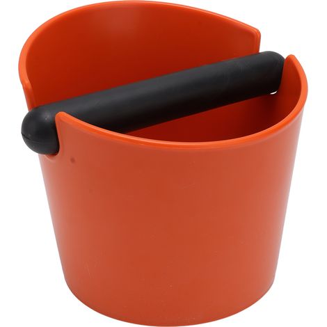 Bac à marc de café rond en ABS pour machine à café semi-automatique, orange. (1/5)