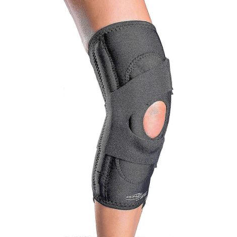 Laterale J-förmige Kniebandage mit Drytex-Gelenk, Scharnier: Rechtes Bein, Medium (1 Stück) (1/2)