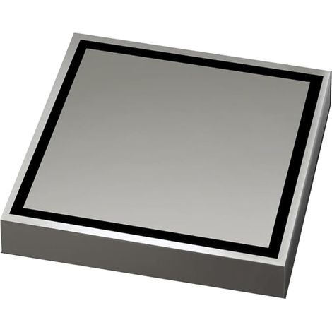 Scarico doccia in acciaio inox grigio, scarico a pavimento per bagno (1/4)