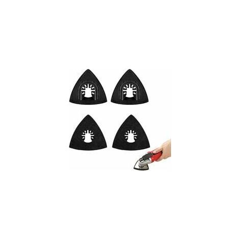 EASYCOMFORT 4 Pièce Patin de Ponçage,80mm Accessoires pour Patin de Fixation en Plastique,Accessoires d'Outils Oscillants,Plateau de Ponçage Universelle,pour Dewalt, Stanley, Bosch, Makita(Noir) (1/3)