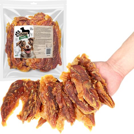 Friandise pour chiens : Filets de poulet séchés (92 %) Mr.Pretzel 500 g