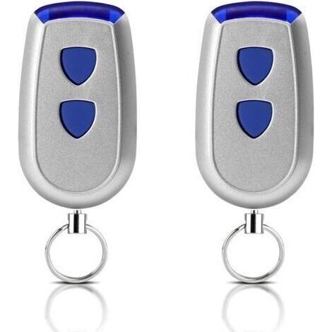 Normstahl 2er-Pack Ersatzfernbedienungen 433,92 MHz 2-Kanal Kompatibel mit Normstahl Crawford EA433 2KS, EA433 4KS, T433-4, RCU 433-2, RCU 433-4, EA433 2KM Micro (1/4)