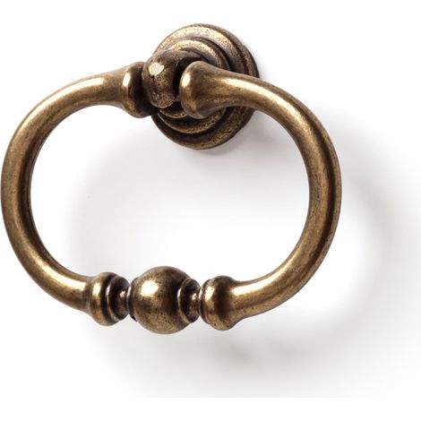 Anilla en zamak con acabado cuero, dimensiones: 67x54x16mm - (1/5)