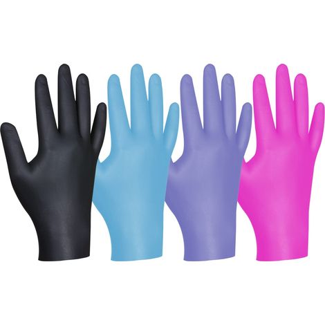 Gebol Einweghandschuhe ungepudert Gr. M Multi Color 80 Stück Einmal Handschuh (1/3)