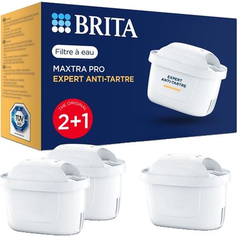 Cartucho de filtro de agua Brita Pack de 2+1 Maxtra Pro Expert anti-cal