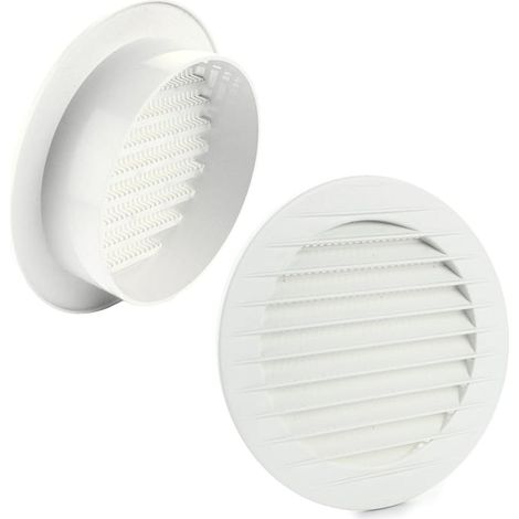 Lüftungsgitter rund Insektenschutz white Ø 110 mm (1/5)