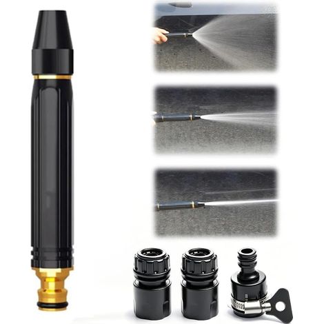 Pistolet pulvérisateur haute pression pour usage domestique — Ce pistolet offre plusieurs types de jet et convient aussi bien à l'arrosage des fleurs et des potagers qu'au lavage des véhicules. (1/5)
